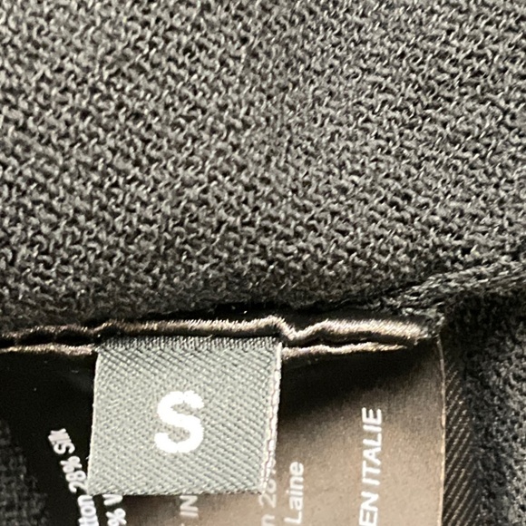 PROENZA SCHOULER BLACK / NAVY FEATHERWEIGHT COTTON SILK LEWIS SWEATER - Picture 4 of 5